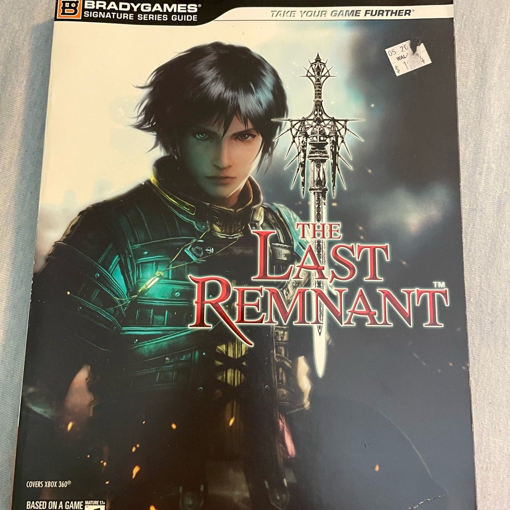 The Last Remnant Strategy Guide - Black Cover